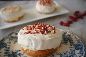 Zakynthian Frygania (Greek Toasted Rusk Dessert with Custard & Whipped Cream)