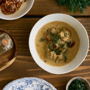 Greek Pork with Leeks and Celery: A Christmas Comfort