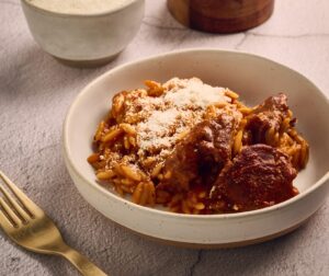 Traditional Greek Giouvetsi (Easy Greek Beef & Orzo Bake)